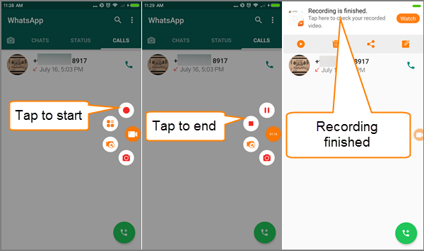 How To Record A WhatsApp Video Call On Android