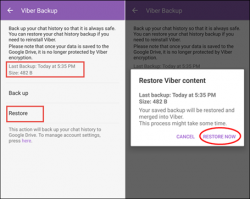 how to check viber chat history